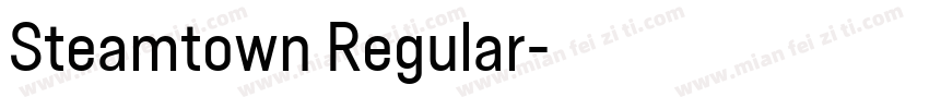 Steamtown Regular字体转换
